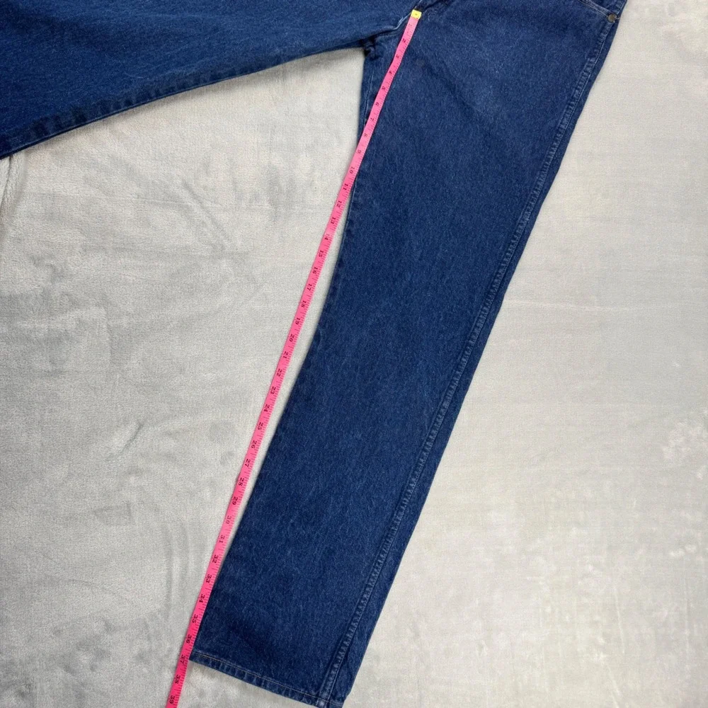 Wrangler 13MWZPW Cowboy Cut Jeans Mens 36x36 Indigo Straight Leg Y2K Made in USA - Picture 6 of 11